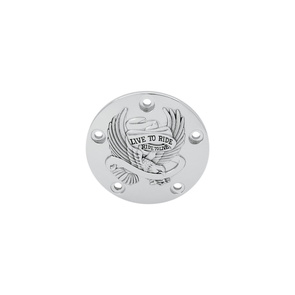DRAG SPECIALTIES - POINTS COVER - CHROME/BLACK