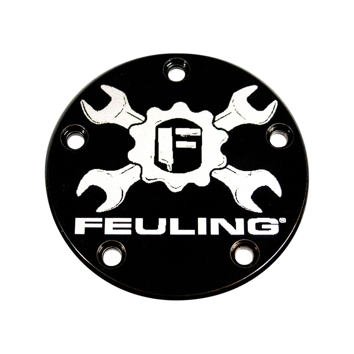 FEULING PARTS - POINT COVER - 5 HOLE - BLACK - TWIN CAM