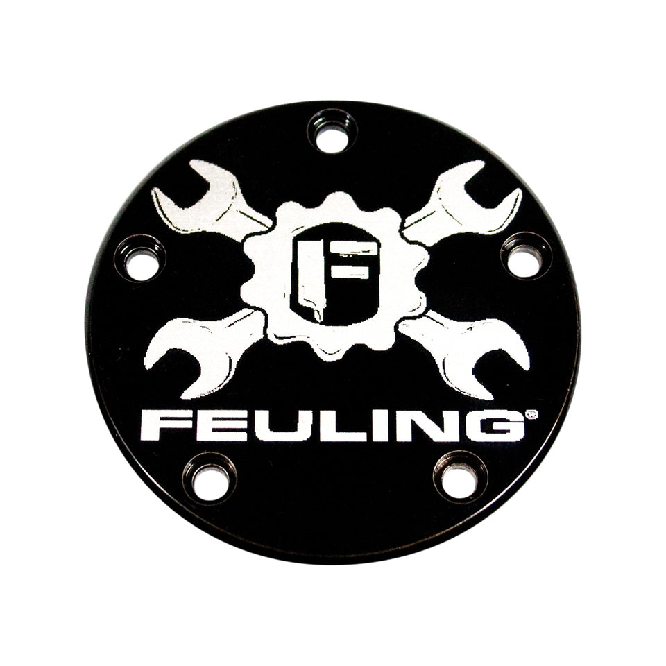 FEULING PARTS - POINT COVER - 5 HOLE - BLACK - TWIN CAM