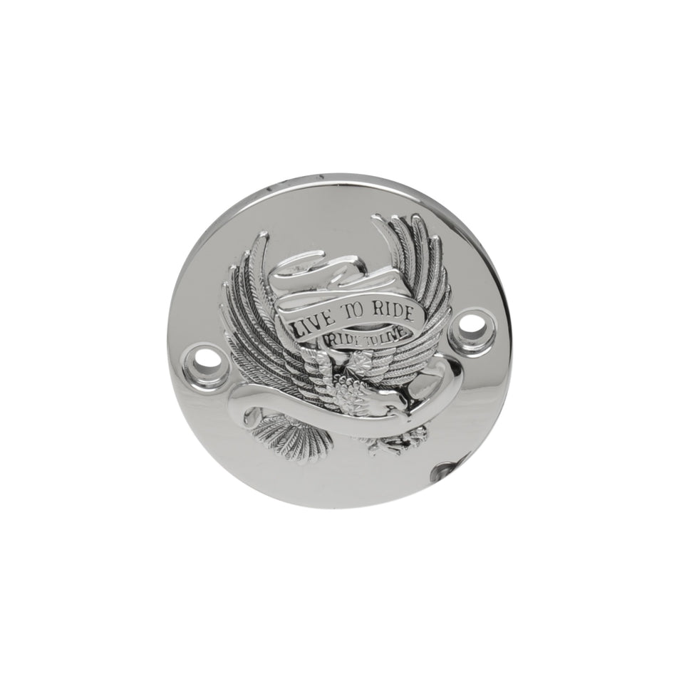 DRAG SPECIALTIES - POINTS COVER - CHROME/BLACK - M8