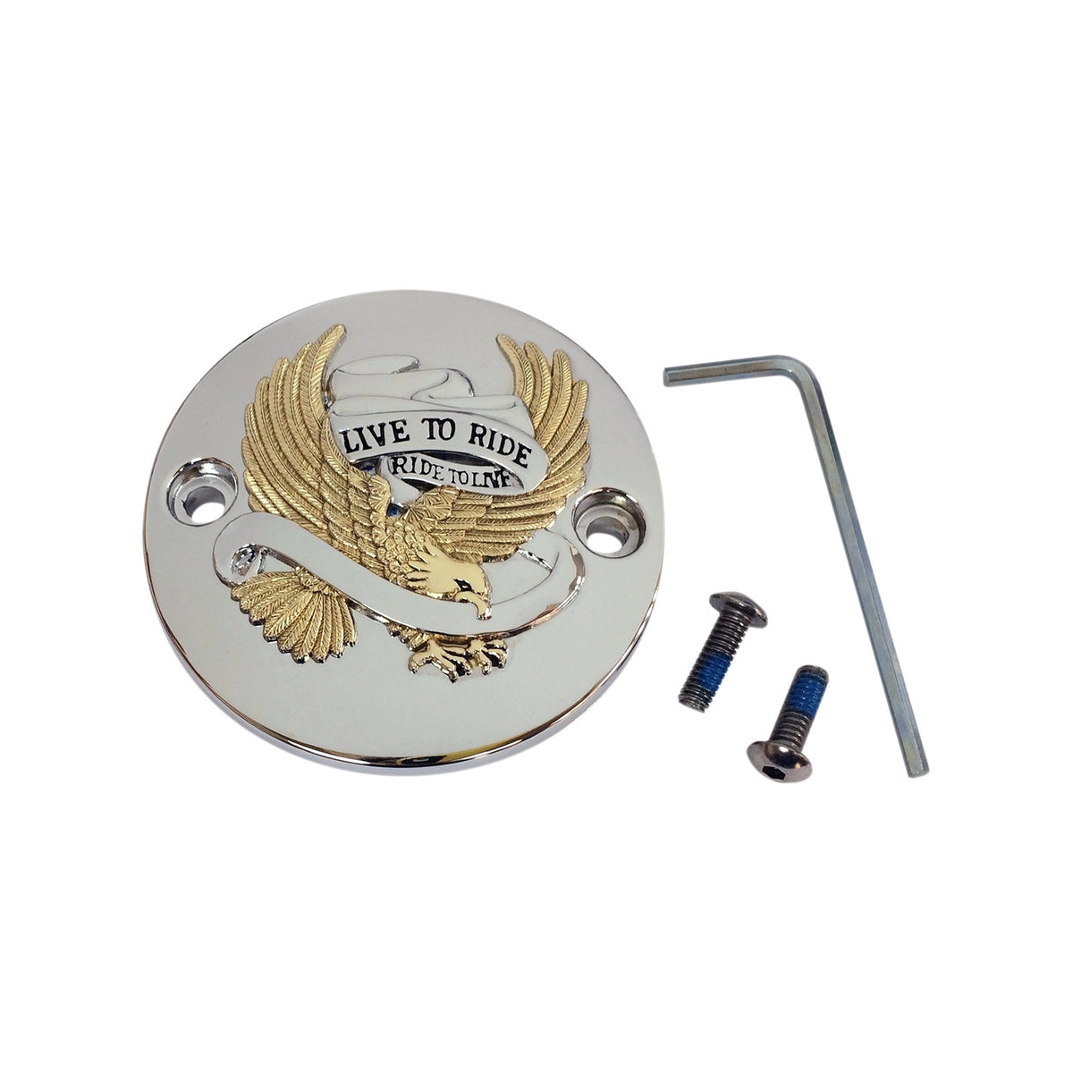 DRAG SPECIALTIES - POINTS COVER - CHROME/GOLD/BLACK - M8