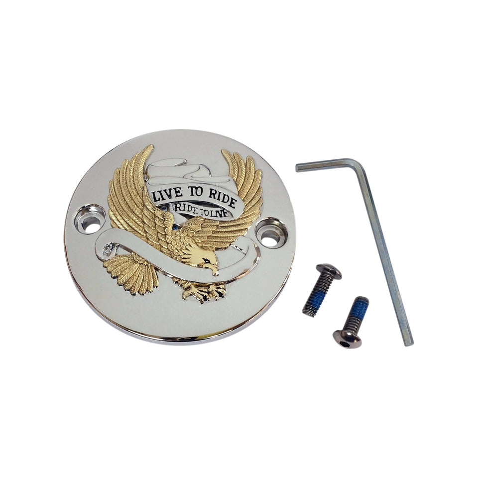 DRAG SPECIALTIES - POINTS COVER - CHROME/GOLD/BLACK - M8