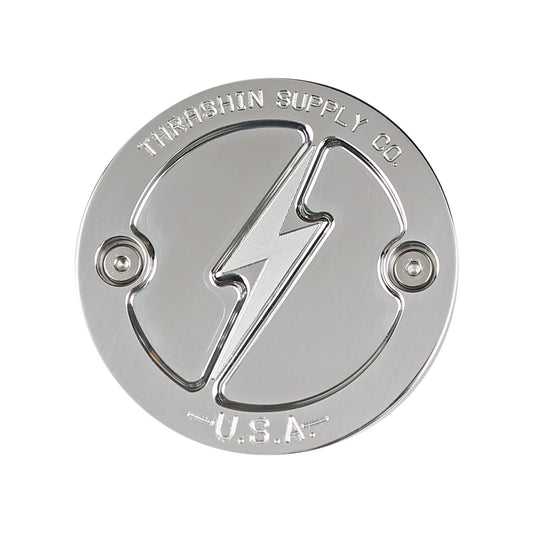 THRASHIN SUPPLY CO. - POINTS COVER - DISHED - POLISHED - 2 HOLE - M8