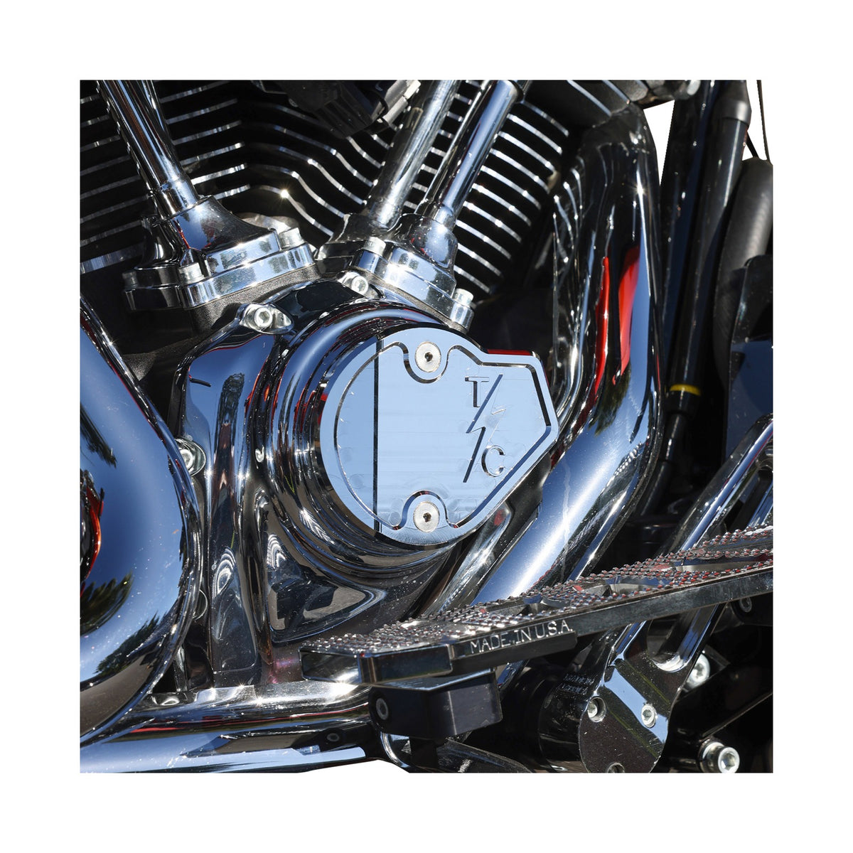 THRASHIN SUPPLY CO. - CAM COVER - GEN 2 - SMOOTH - CHROME - M8