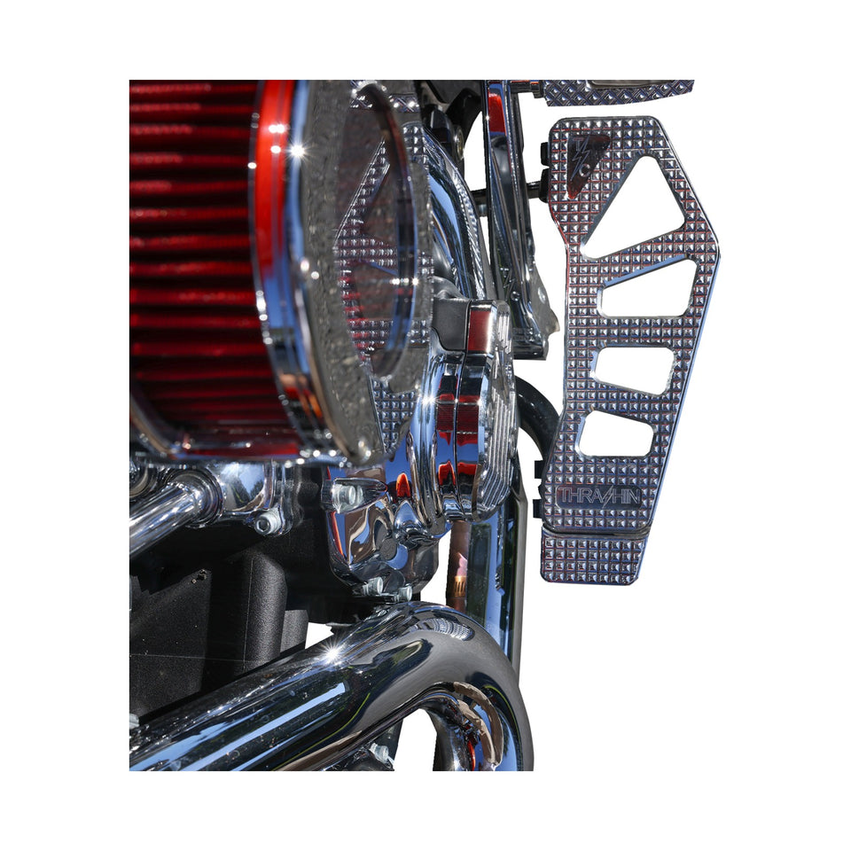 THRASHIN SUPPLY CO. - CAM COVER - GEN 2 - FINNED - CHROME - M8