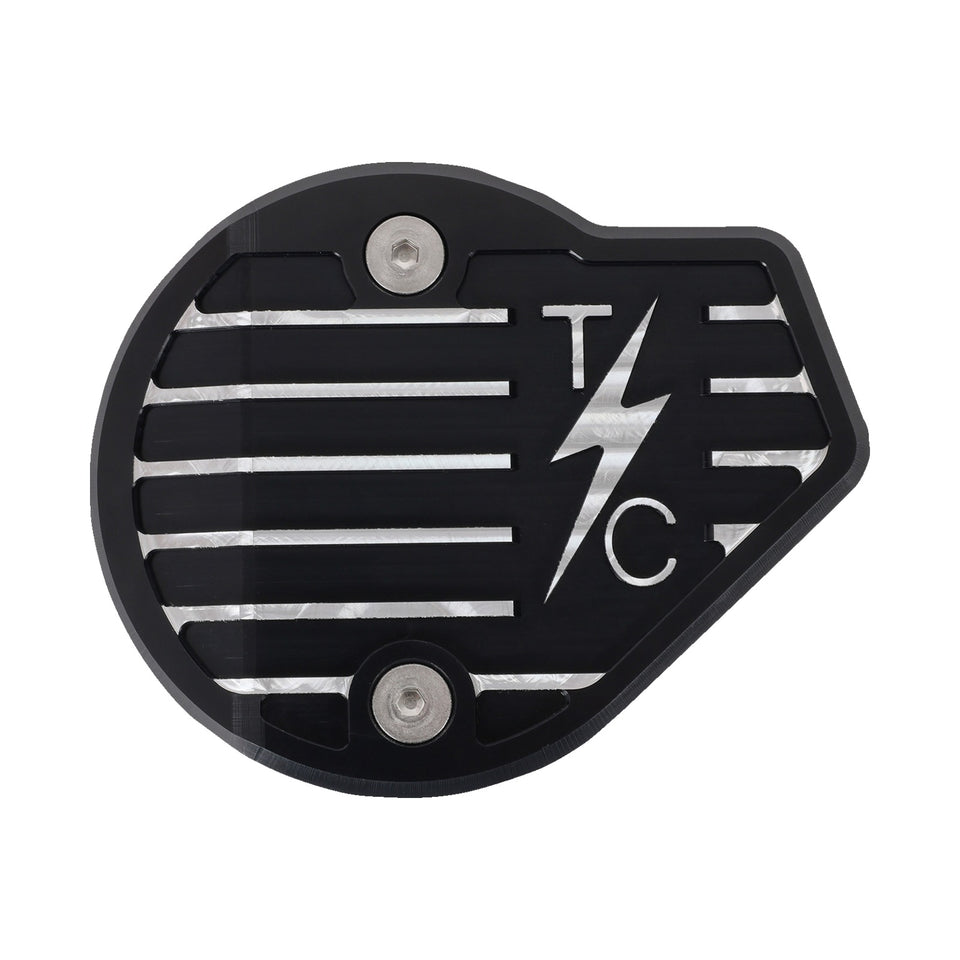 THRASHIN SUPPLY CO. - CAM COVER - GEN 2 - FINNED - TWICE CUT - BLACK - M8