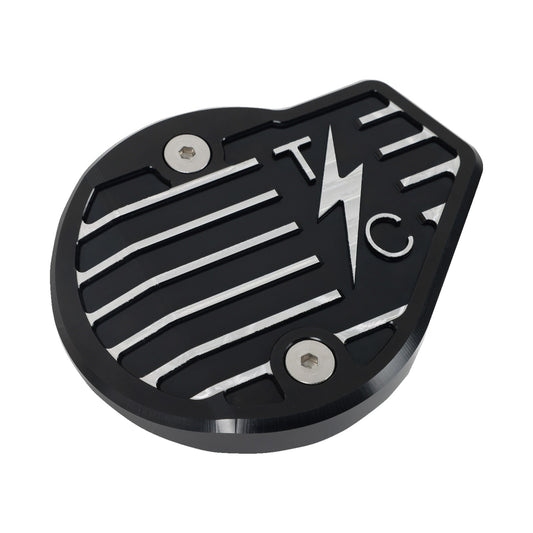 THRASHIN SUPPLY CO. - CAM COVER - GEN 2 - FINNED - TWICE CUT - BLACK - M8