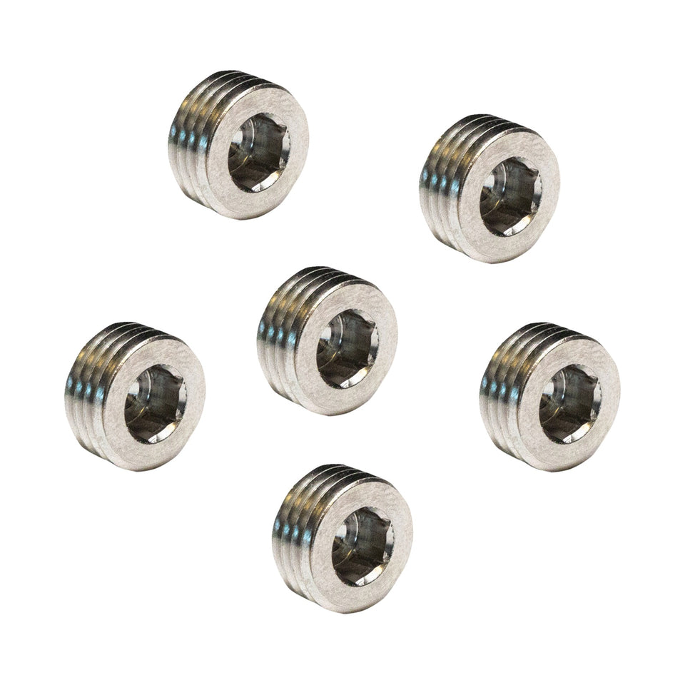 FEULING PARTS - SHORT SUMP PLUG - 6 PACK - M8/TWIN CAM