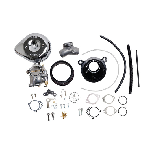 S&S CYCLE - SUPER G CARBURETOR WITH STEALTH AIR CLEANER KIT - CHROME - EVOLUTION BIG TWIN