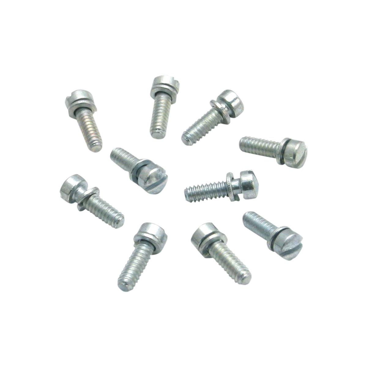 S&S CYCLE - FLOAT BOWL SLOTTED SCREWS - SUPER B/E/G - 10 PACK