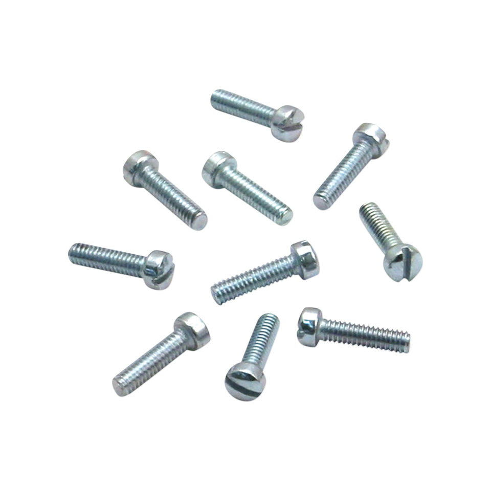 S&S CYCLE - SLOTTED ROUND HEAD SCREWS - 10-PACK