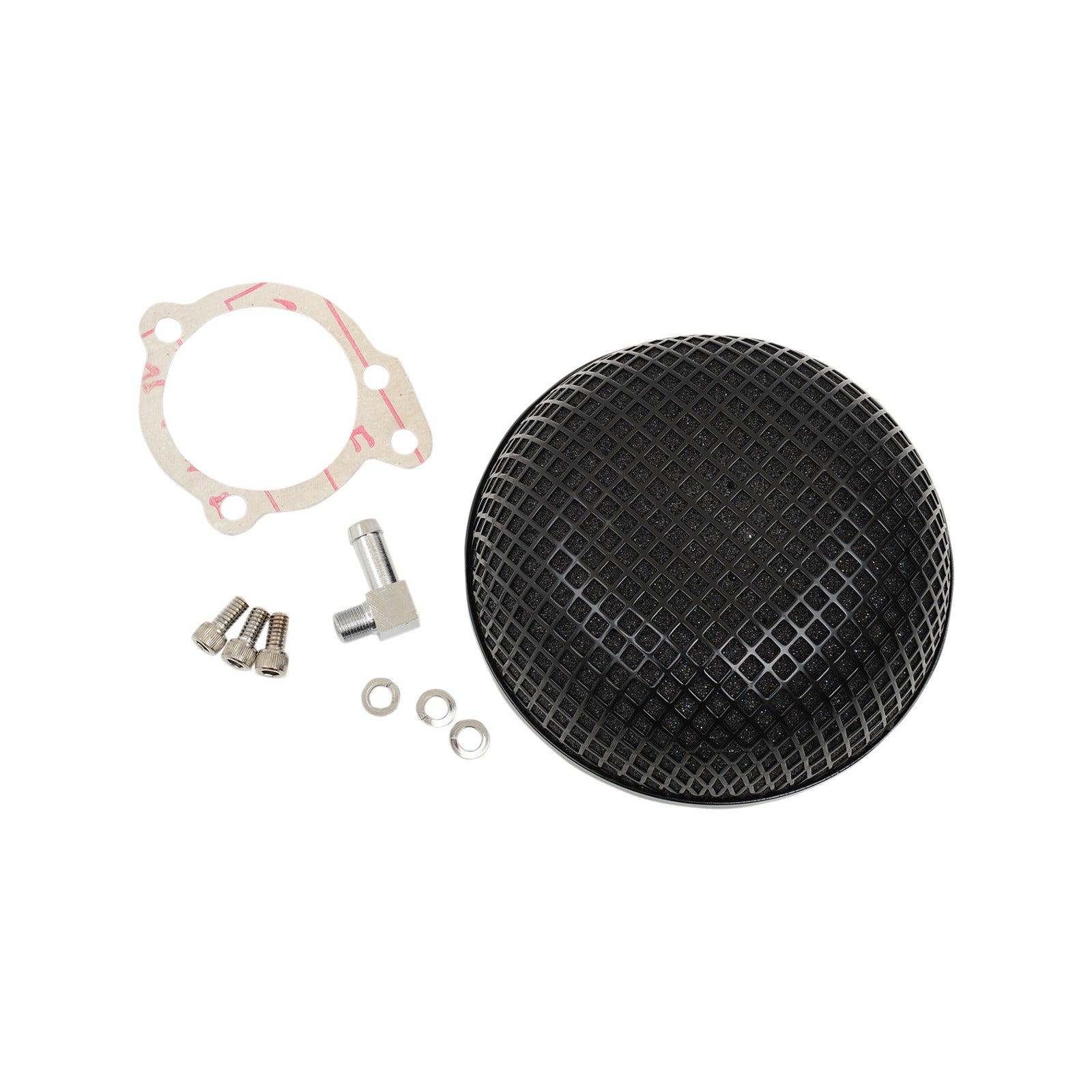 DRAG SPECIALTIES - "BOB" RETRO-STYLE AIR CLEANER KIT - BLACK