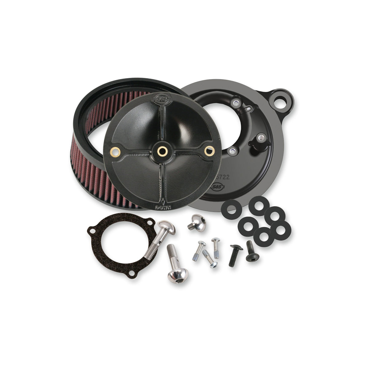 S&S CYCLE - SUPER STOCK(TM) STEALTH AIR CLEANER KIT - BLACK