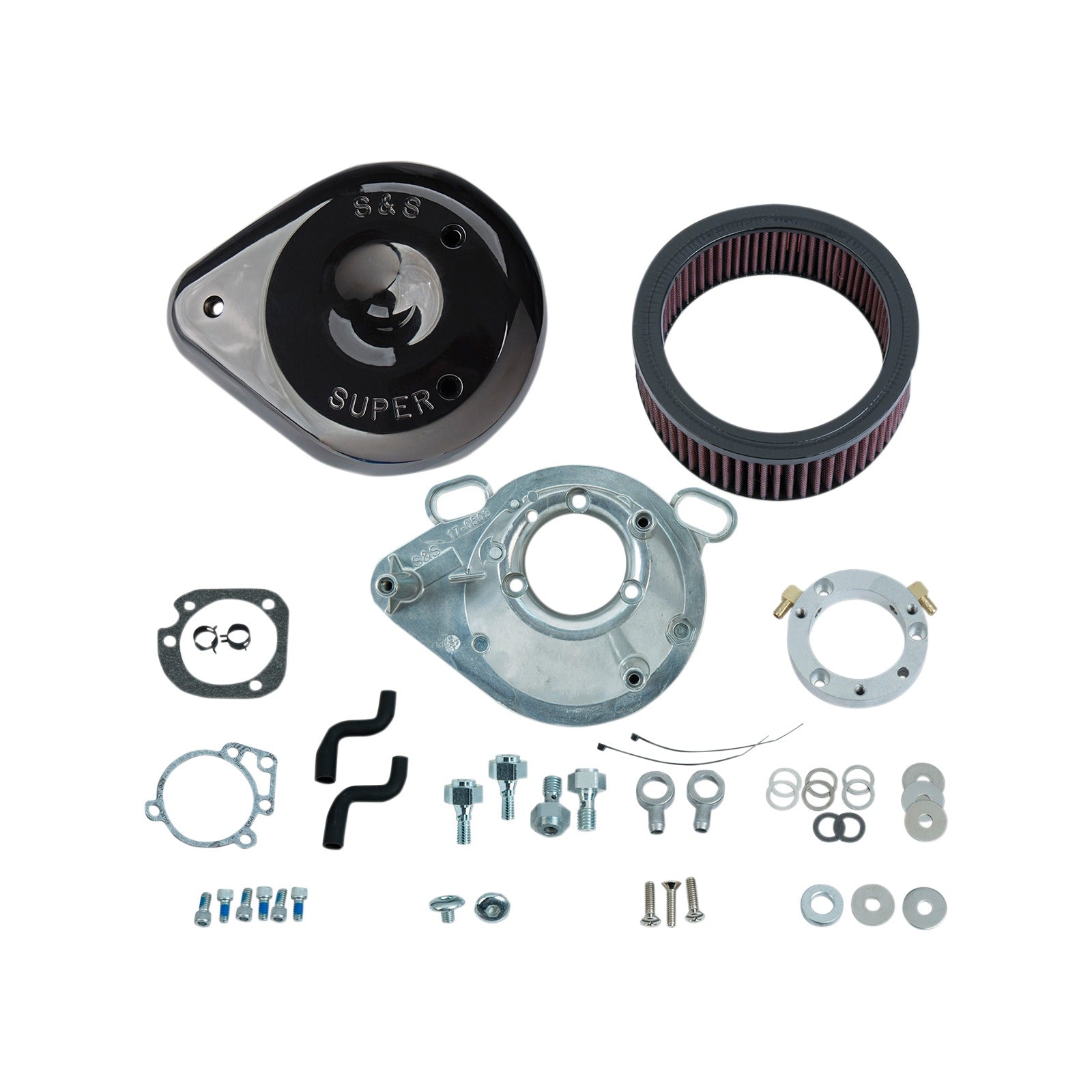 S&S CYCLE - TEARDROP AIR CLEANER - GLOSS BLACK
