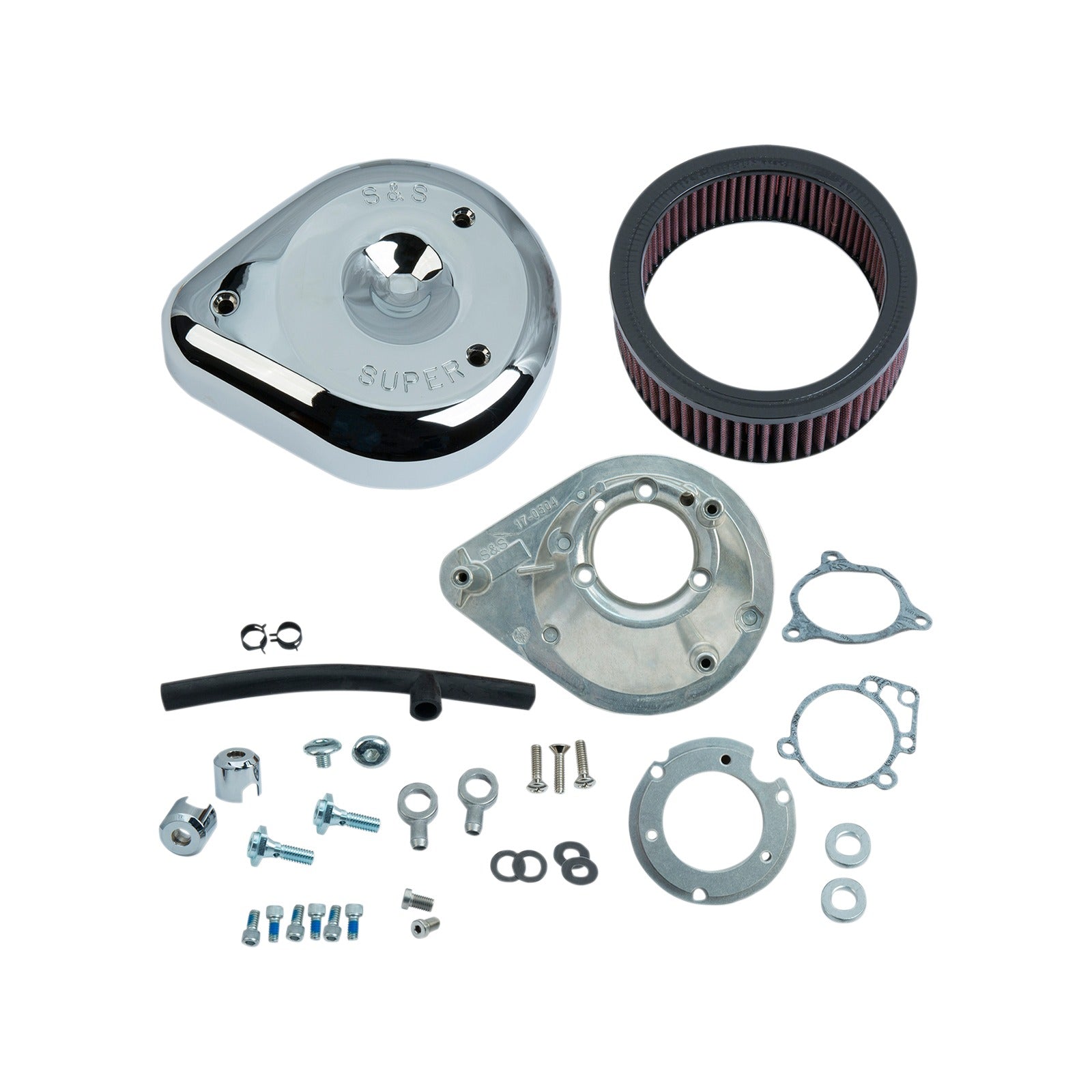 S&S CYCLE - TEARDROP AIR CLEANER - CHROME