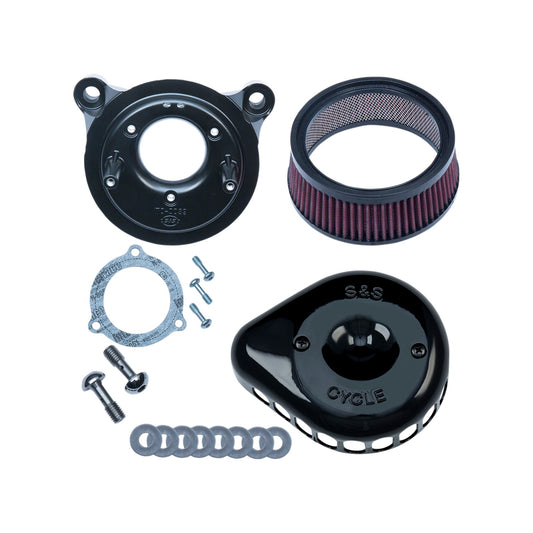 S&S CYCLE - MINI TEARDROP STEALTH AIR CLEANER KIT - GLOSS BLACK