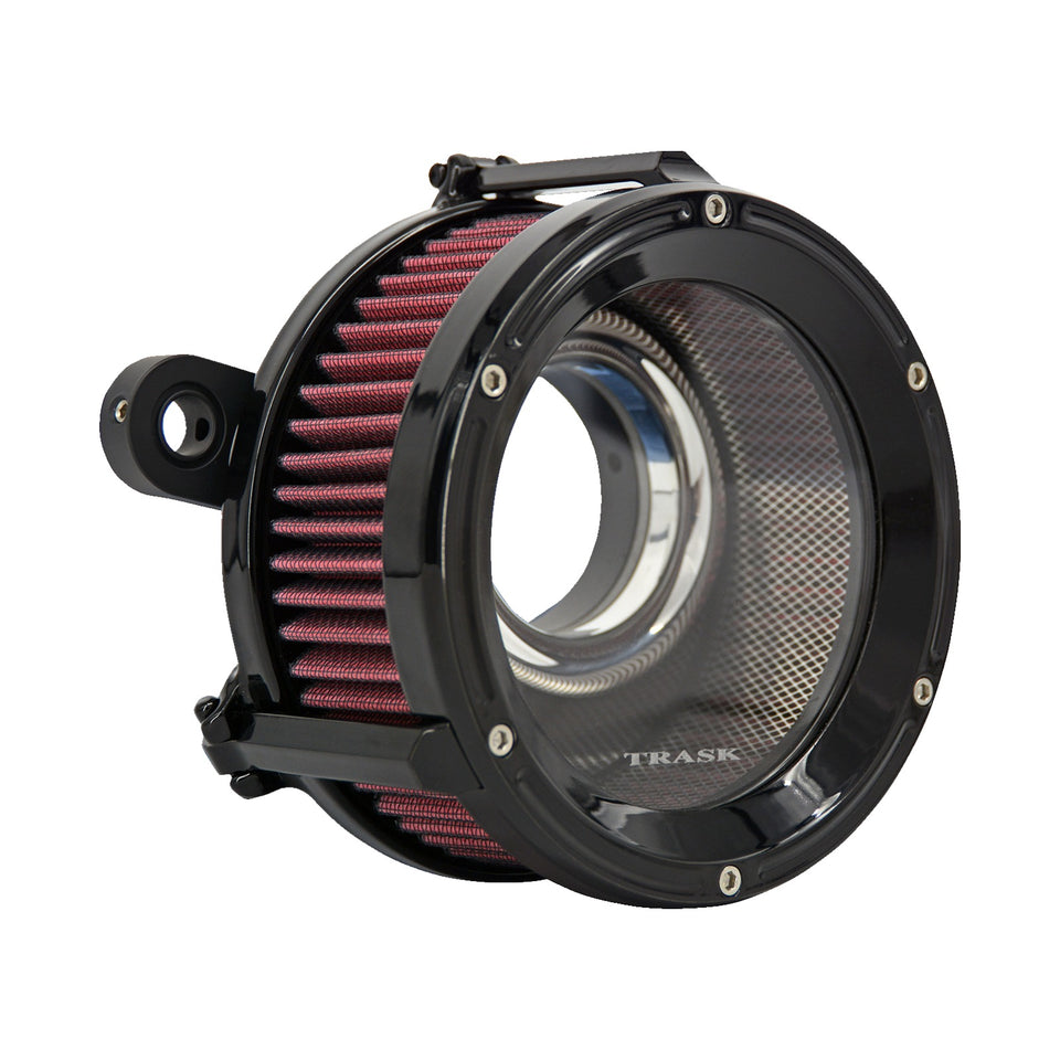 TRASK - ASSAULT CHARGE HIGH-FLOW AIR CLEANER - GLOSS BLACK