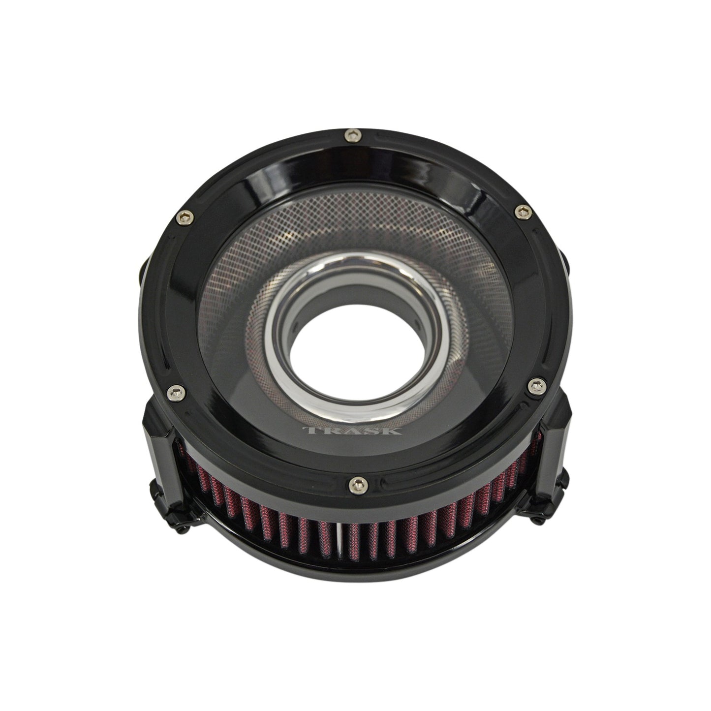TRASK - ASSAULT CHARGE HIGH-FLOW AIR CLEANER - GLOSS BLACK