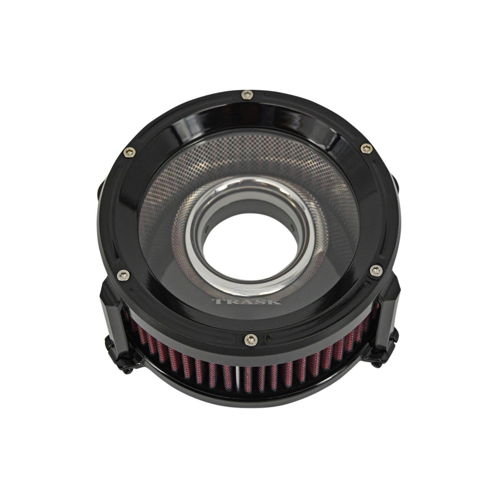 TRASK - ASSAULT CHARGE HIGH-FLOW AIR CLEANER - GLOSS BLACK