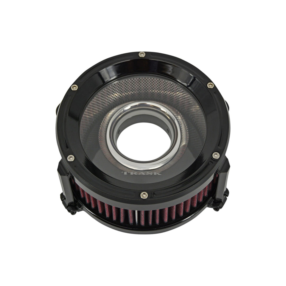 TRASK - ASSAULT CHARGE HIGH-FLOW AIR CLEANER - GLOSS BLACK