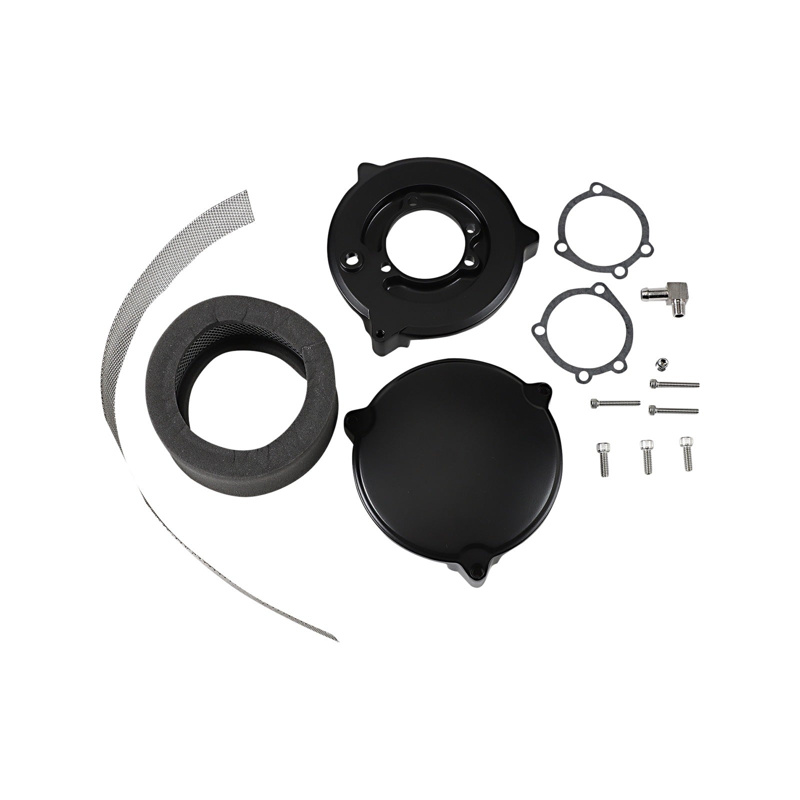 DRAG SPECIALTIES - HIGH PERFORMANCE 6" DRAGTRON(TM) II AIR CLEANER KIT - BLACK