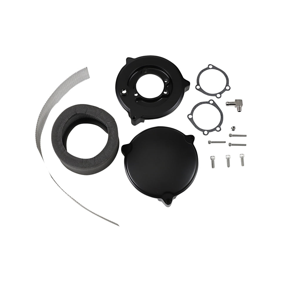 DRAG SPECIALTIES - HIGH PERFORMANCE 6" DRAGTRON(TM) II AIR CLEANER KIT - BLACK