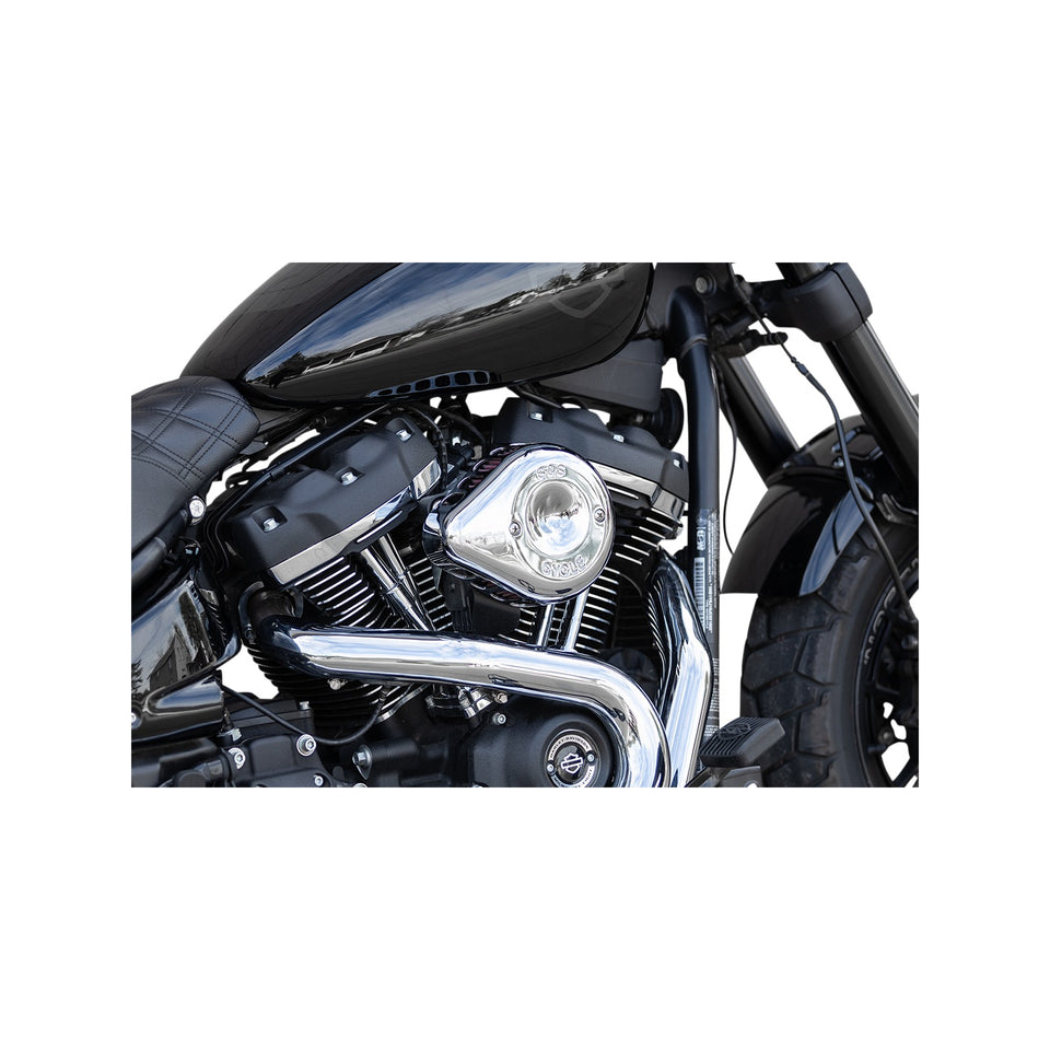S&S CYCLE - MINI TEARDROP STEALTH AIR CLEANER KIT - CHROME