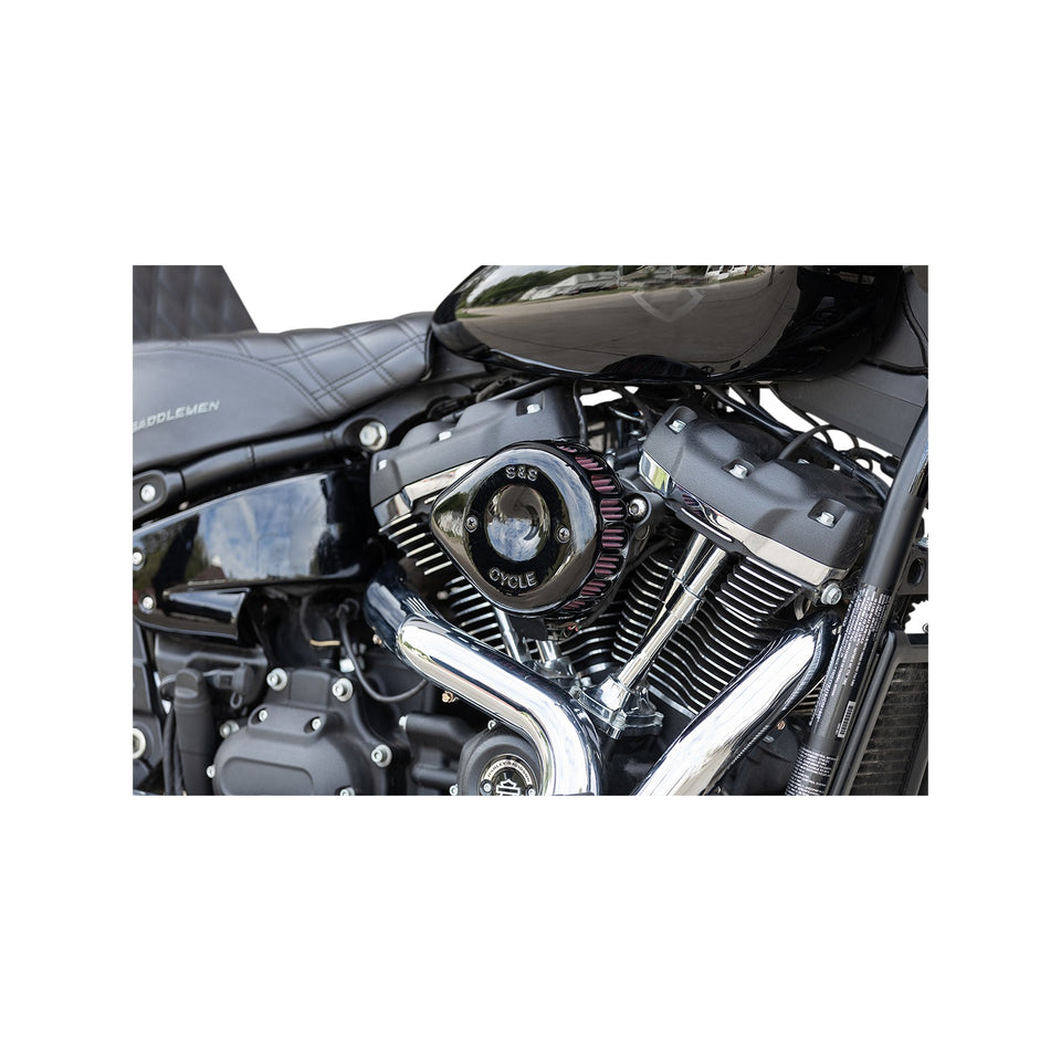 S&S CYCLE - MINI TEARDROP STEALTH AIR CLEANER KIT - GLOSS BLACK