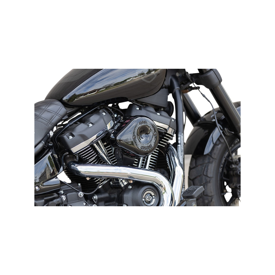 S&S CYCLE - MINI TEARDROP STEALTH AIR CLEANER KIT - GLOSS BLACK