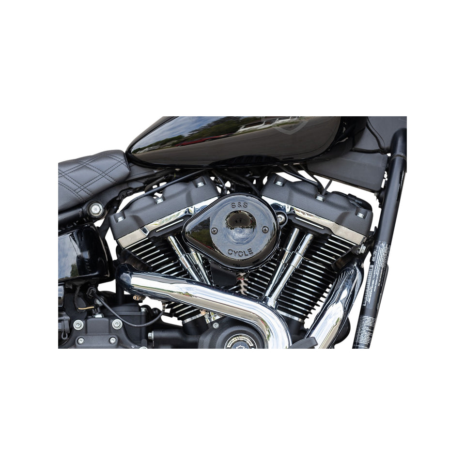 S&S CYCLE - MINI TEARDROP STEALTH AIR CLEANER KIT - GLOSS BLACK