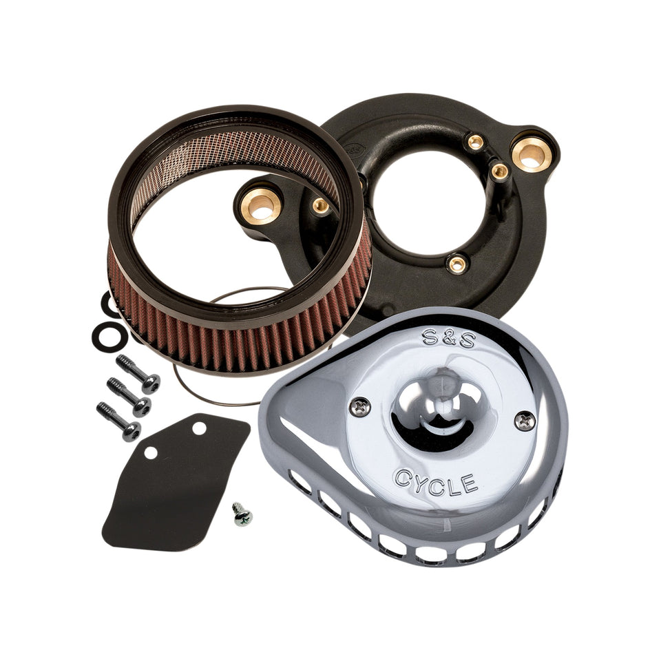 S&S CYCLE - MINI TEARDROP STEALTH AIR CLEANER KIT - GLOSS BLACK