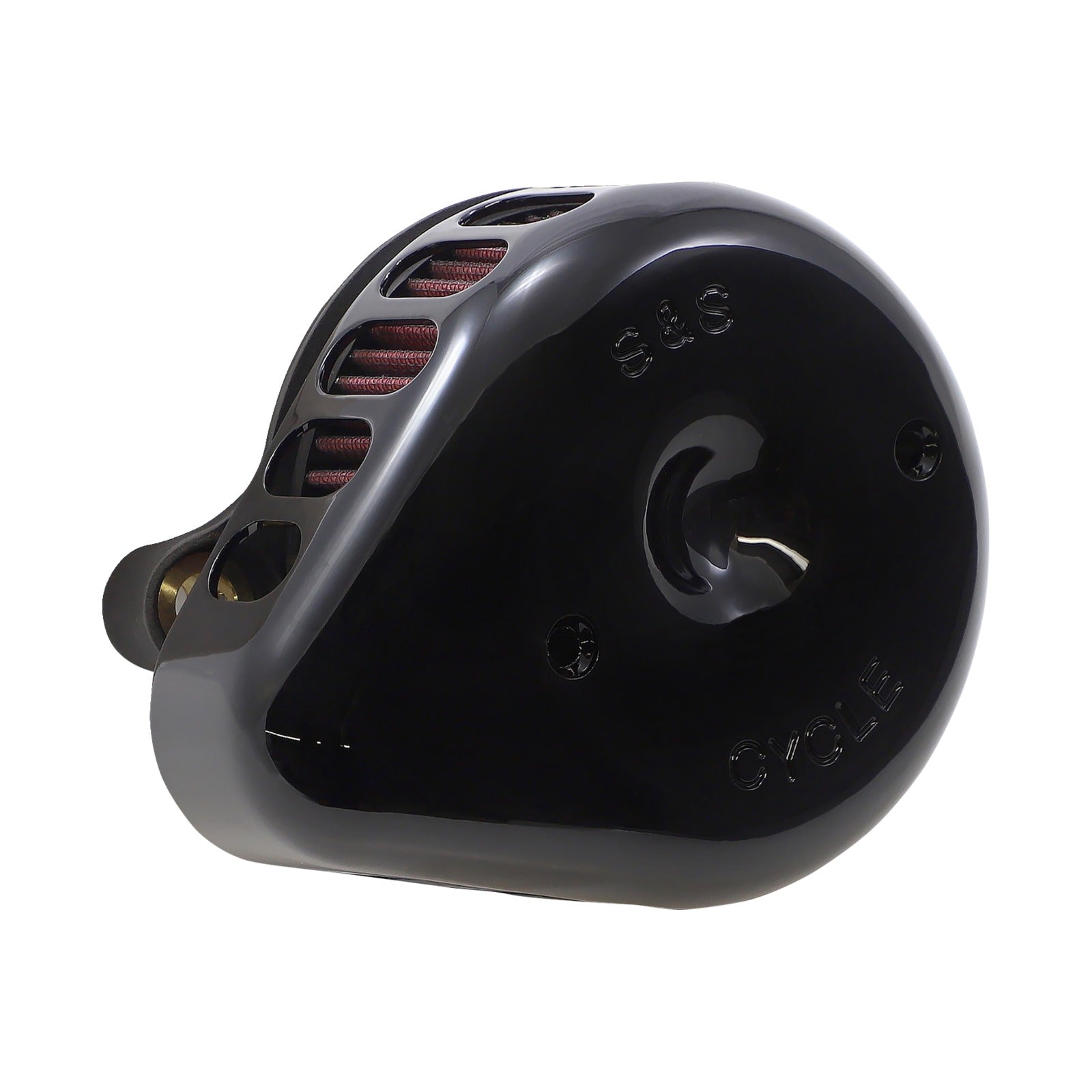 S&S CYCLE - MINI TEARDROP STEALTH AIR CLEANER KIT - GLOSS BLACK