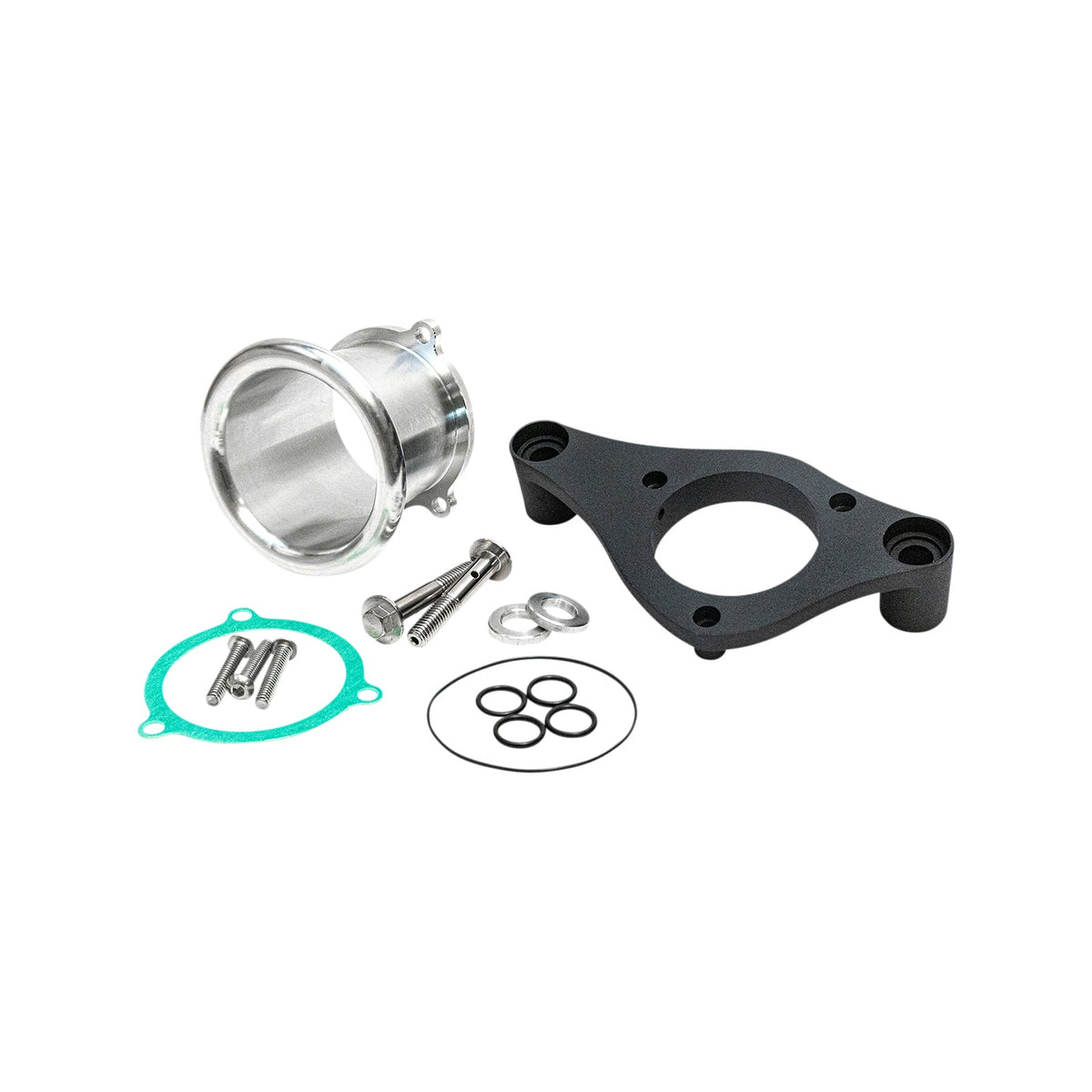 FEULING PARTS - 3" VELOCITY STACK WITH BACKING PLATE KIT - BLACK