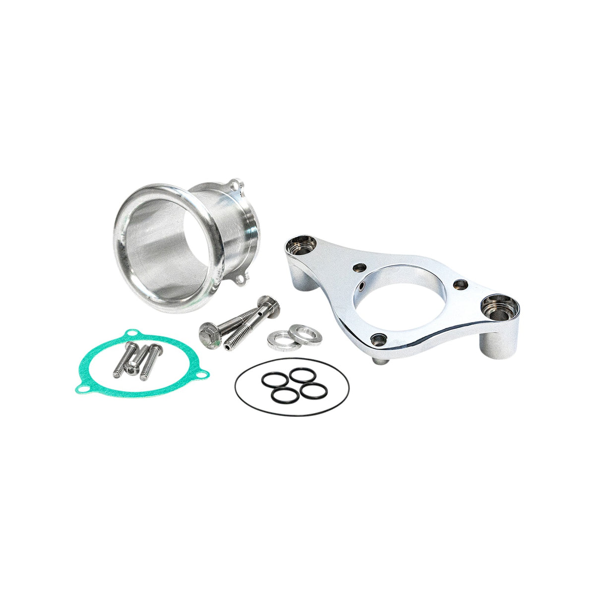 FEULING PARTS - 3" VELOCITY STACK WITH BACKING PLATE KIT - CHROME