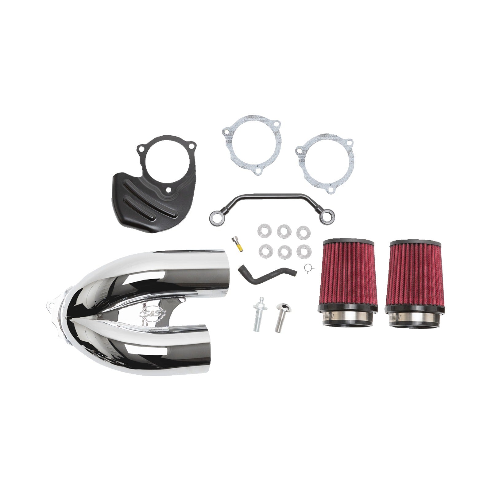 S&S CYCLE - TUNED INDUCTION AIR CLEANER KIT - CHROME