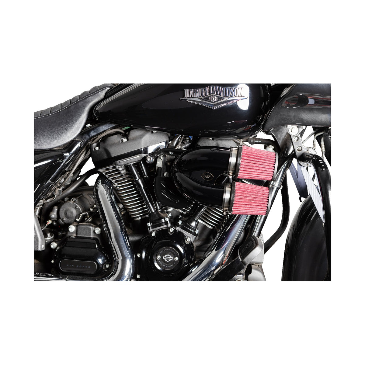 S&S CYCLE - TUNED INDUCTION AIR CLEANER KIT - GLOSS BLACK