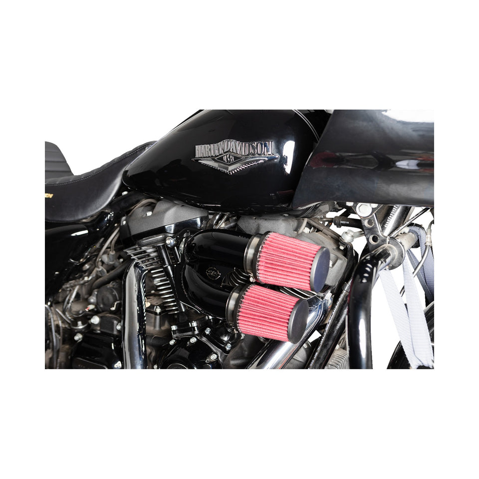S&S CYCLE - TUNED INDUCTION AIR CLEANER KIT - GLOSS BLACK