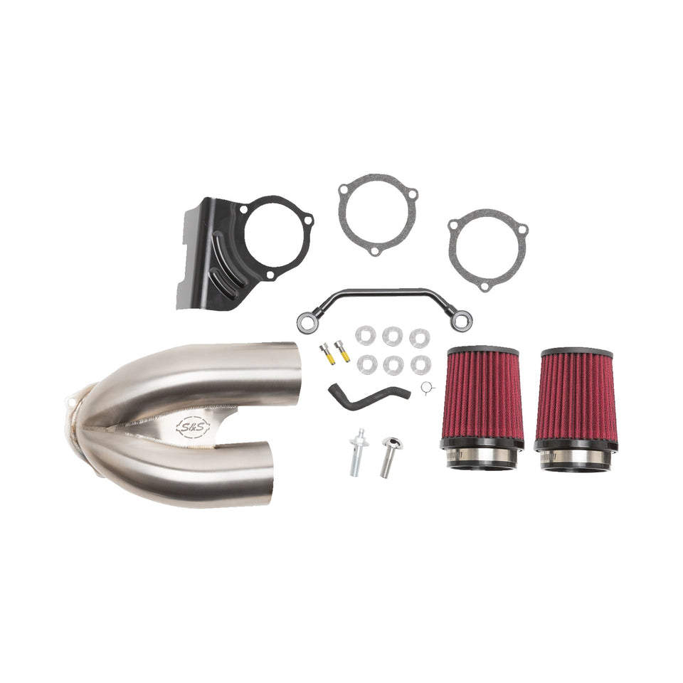 S&S CYCLE - TUNED INDUCTION AIR CLEANER KIT - STAINLESS STEEL
