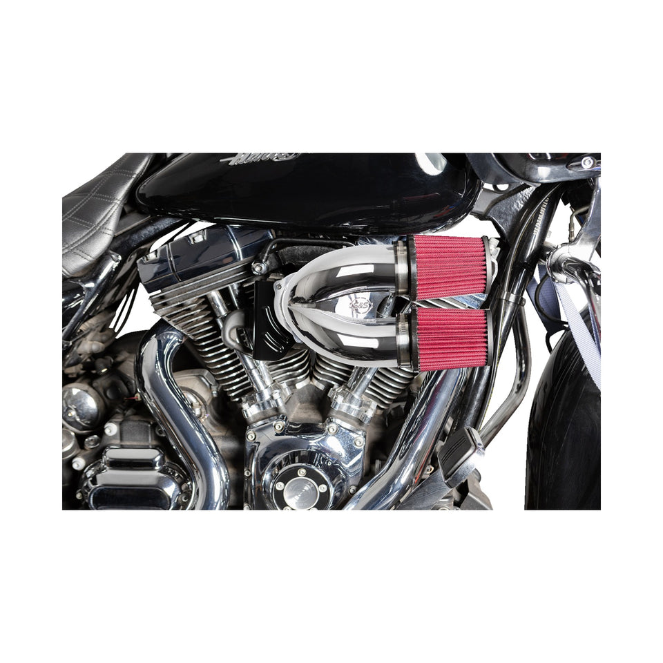 S&S CYCLE - TUNED INDUCTION AIR CLEANER KIT - CHROME