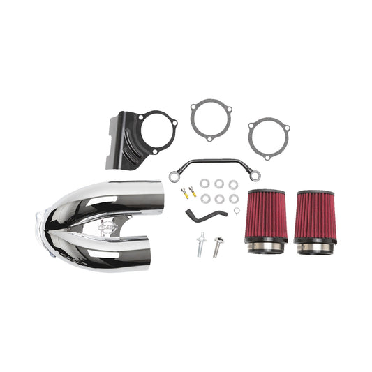 S&S CYCLE - TUNED INDUCTION AIR CLEANER KIT - CHROME