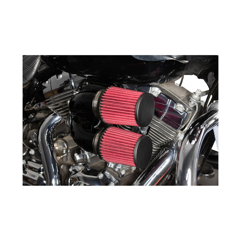 S&S CYCLE - TUNED INDUCTION AIR CLEANER KIT - GLOSS BLACK