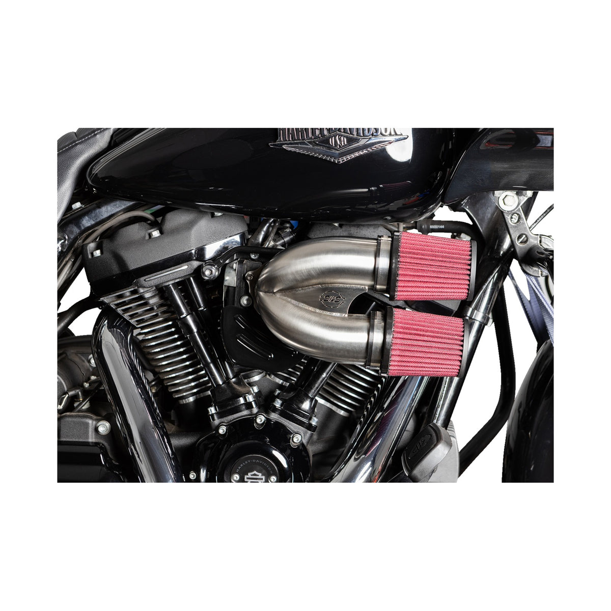S&S CYCLE - TUNED INDUCTION AIR CLEANER KIT - STAINLESS STEEL