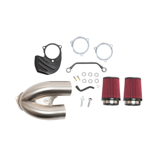 S&S CYCLE - TUNED INDUCTION AIR CLEANER KIT - STAINLESS STEEL
