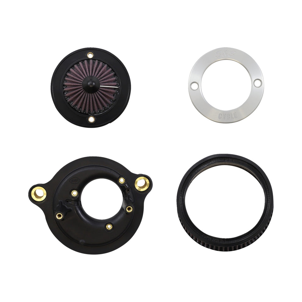 S&S CYCLE - AIR STINGER STEALTH AIR CLEANER KIT - CHROME RING
