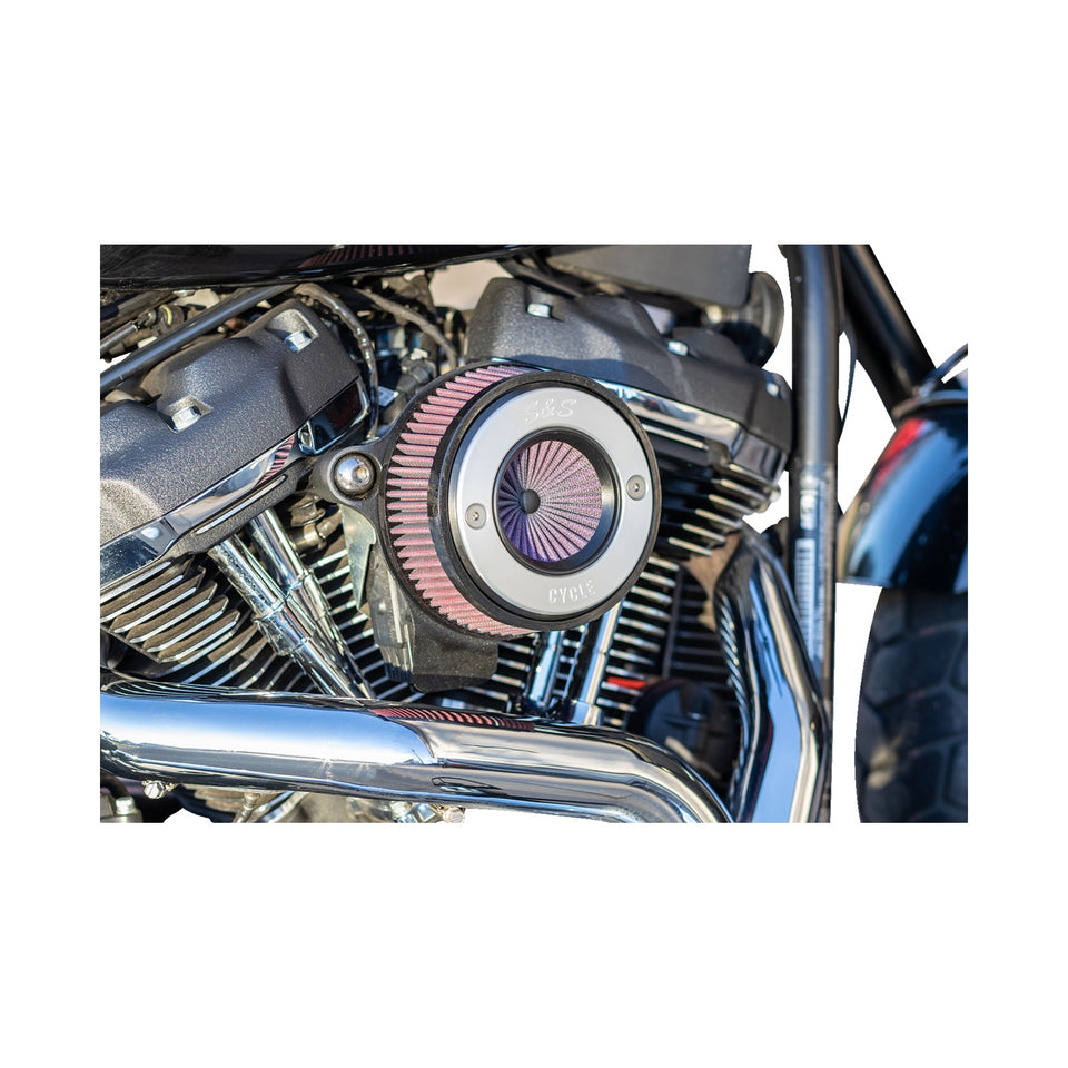 S&S CYCLE - AIR STINGER STEALTH AIR CLEANER KIT - CHROME RING