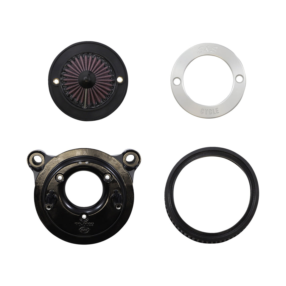 S&S CYCLE - AIR STINGER STEALTH AIR CLEANER KIT - CHROME RING
