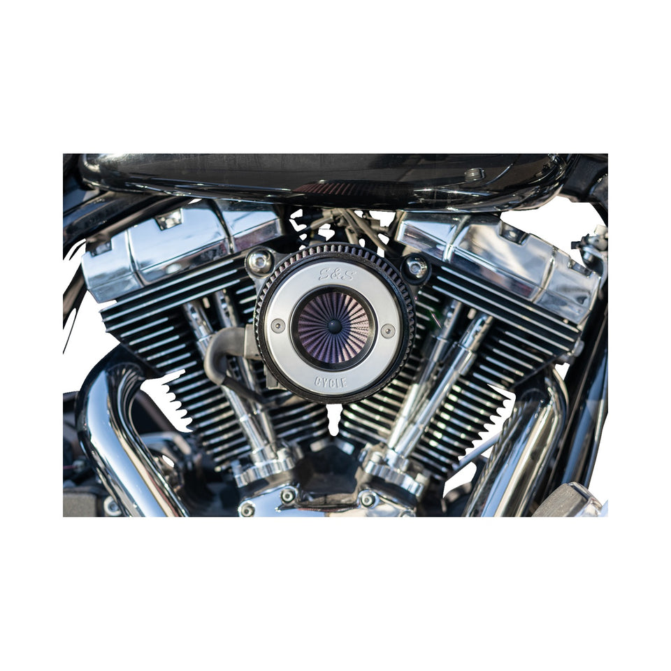 S&S CYCLE - AIR STINGER STEALTH AIR CLEANER KIT - CHROME RING