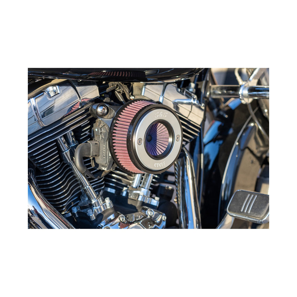S&S CYCLE - AIR STINGER STEALTH AIR CLEANER KIT - CHROME RING