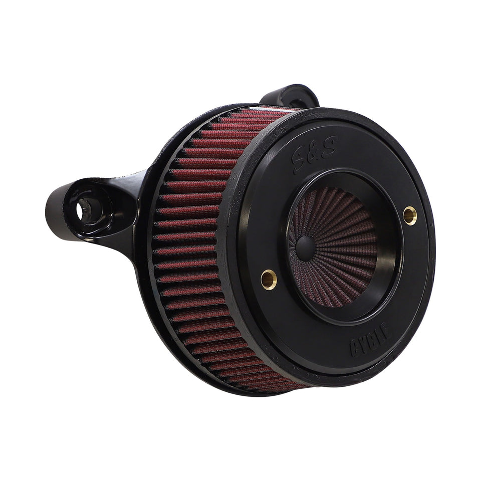 S&S CYCLE - AIR STINGER STEALTH AIR CLEANER KIT - BLACK CHROME RING