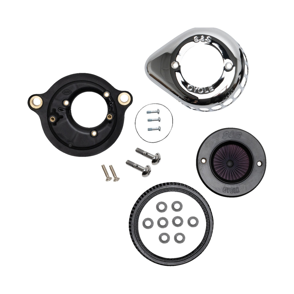 S&S CYCLE - AIR STINGER STEALTH AIR CLEANER KIT - CHROME